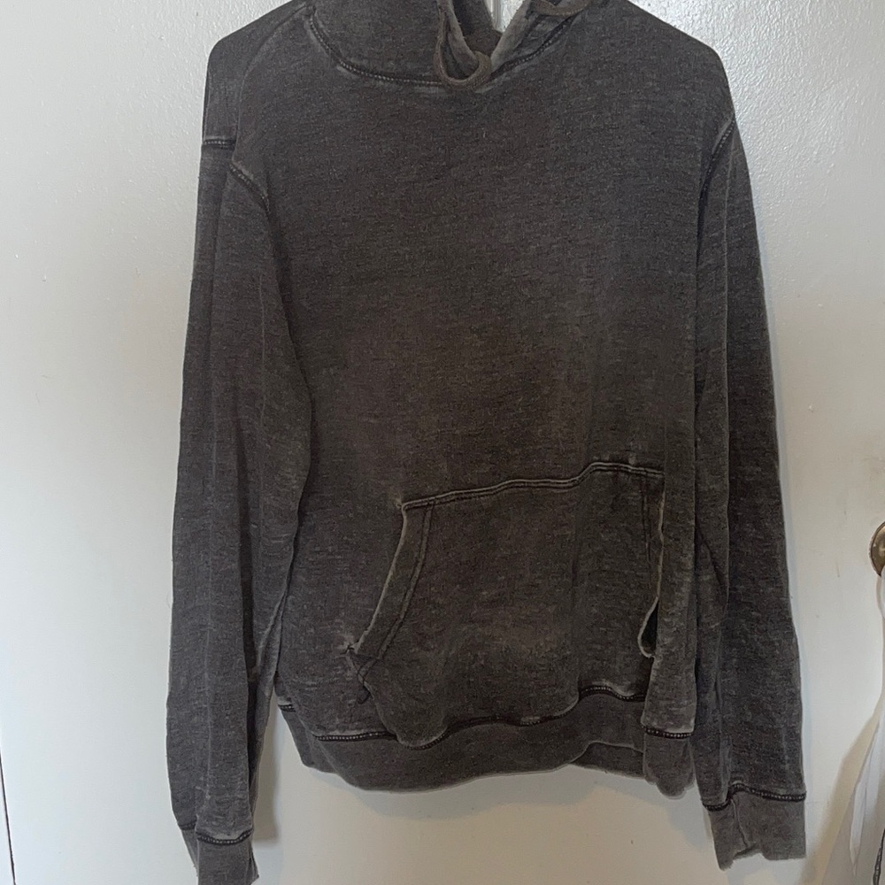 Grey, pullover hoodie